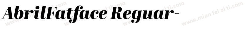 AbrilFatface Reguar字体转换